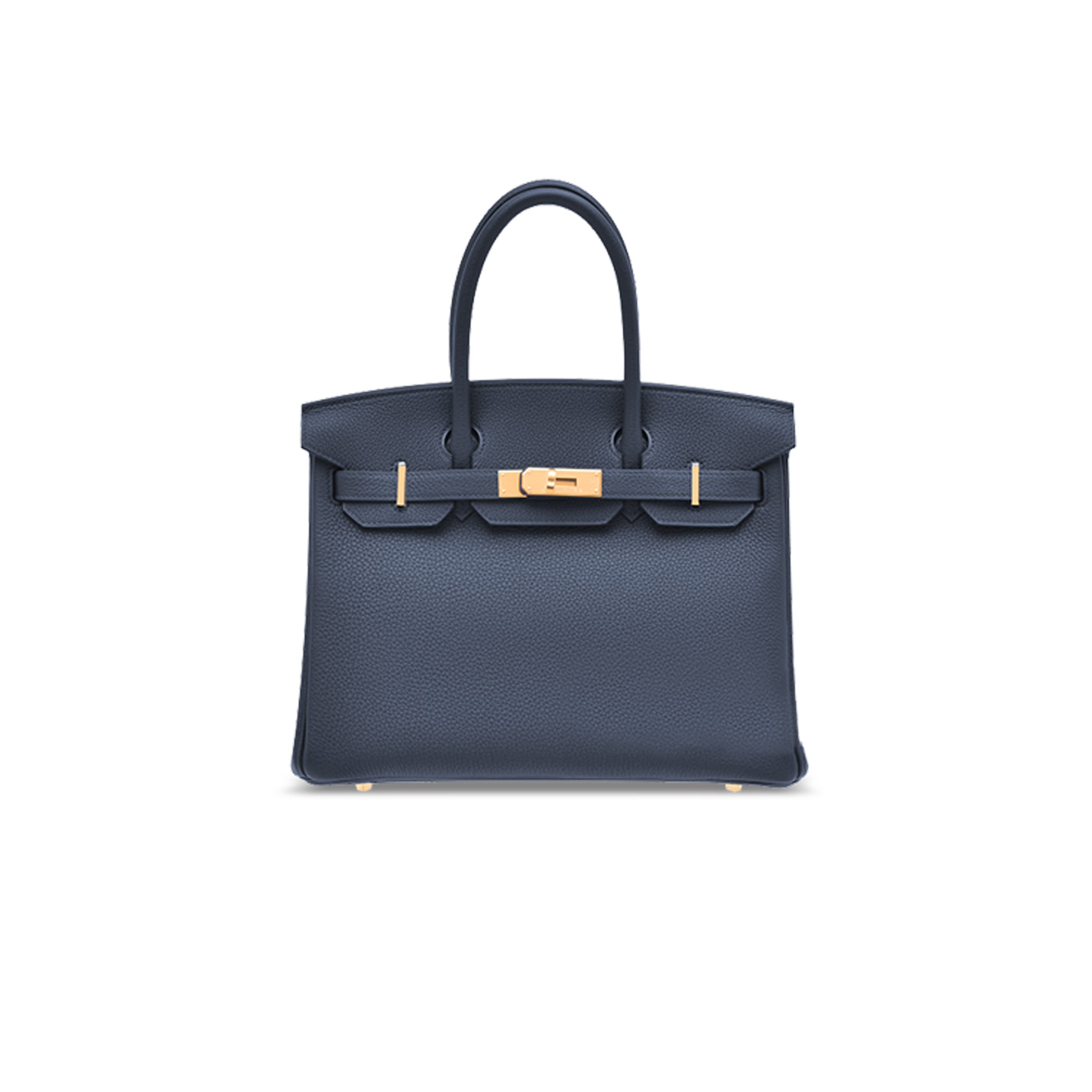H**mes master birkin 30 togo leather blue gold buckle bag bk3076epgpo (30*20*13cm)